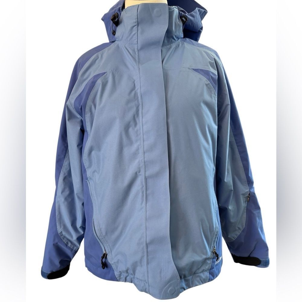 L.L. Bean Women’s Rugged Ridge Parka Blue Waterproof Hooded Jacket Size Small